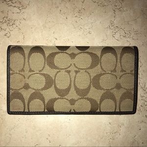 Coach checkbook cover